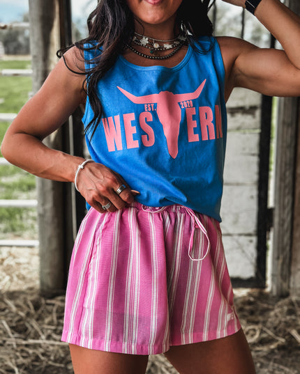 Brand Tank Blue Wave