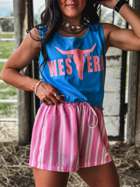 Brand Tank Blue Wave