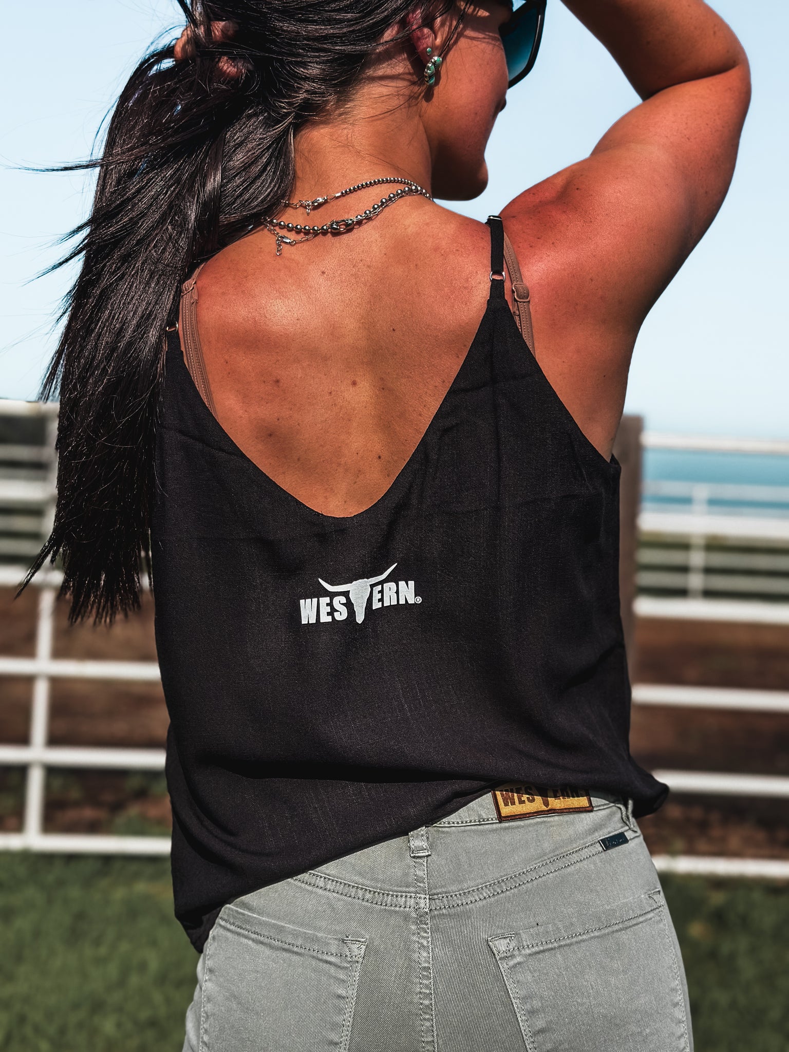 Brand Summer Night Tank - Black