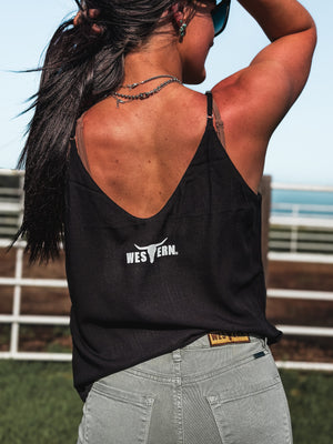 Brand Summer Night Tank - Black