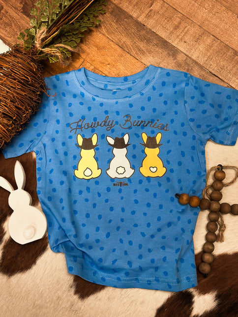 Howdy Bunnies Toddler - Blue Dots