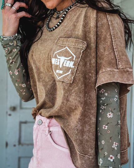 Brand Tulip Oversized Box Tee - Copper