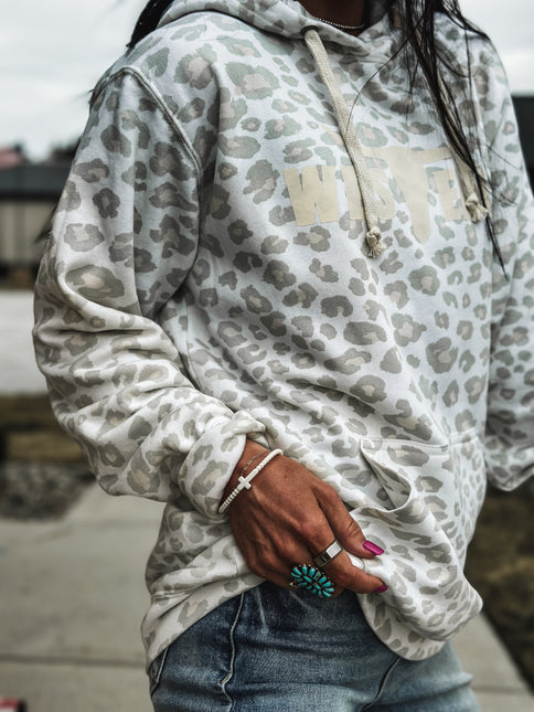 Brand Hoodie - Snowy Leopard