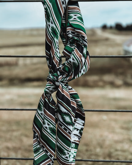 Brand Wild Rag Green Aztec