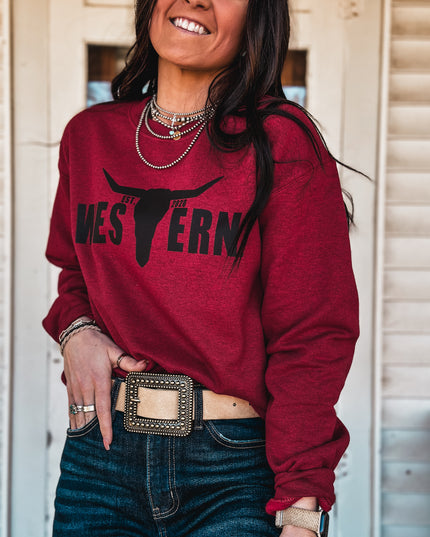 Brand Logo Crew - Old Fashion Cherry/Black