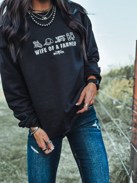 Wife of a Farmer Crew - Black