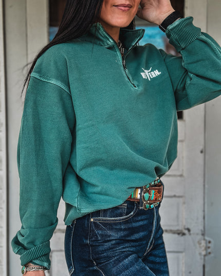 Brand Sammy Pullover 1/4 Zip - Dark Jade