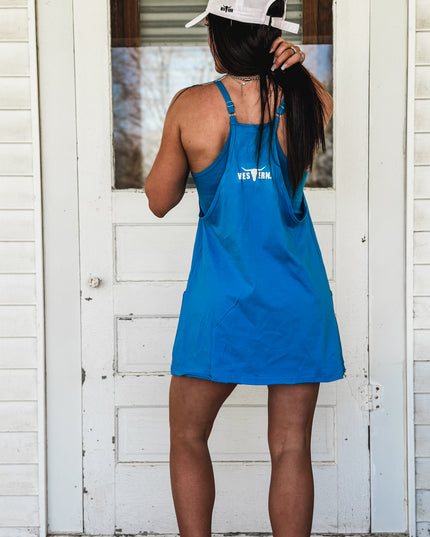 Brand Daytona Romper Dress - Cobalt