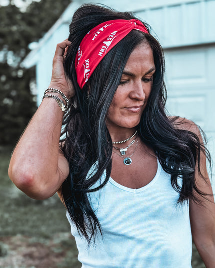 Brand Twist Headband - Red