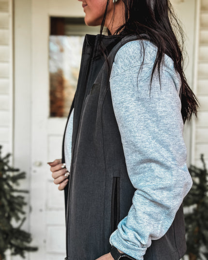 Brand Laramie Soft Shell Vest - Charcoal Black