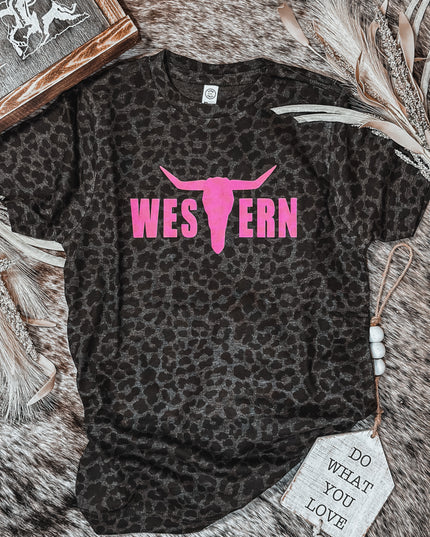 Brand T Black Leopard - Youth