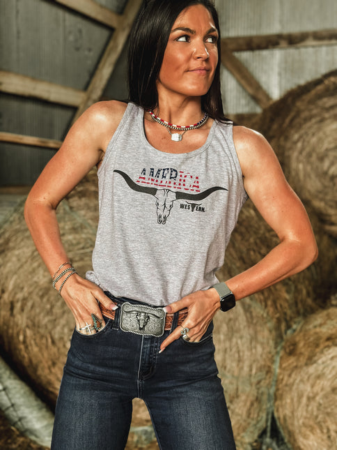 Longhorn America Tank - Grey