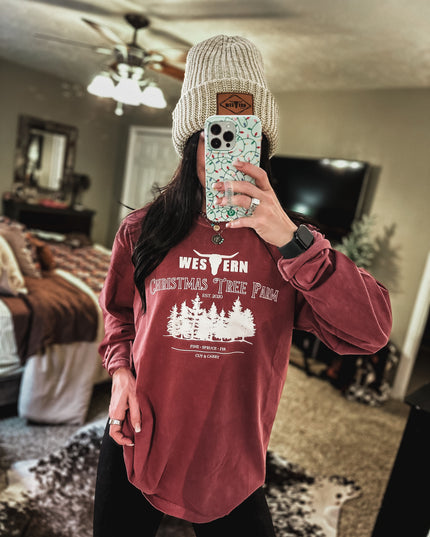 WTB Tree Farm Longsleeve - Crimson