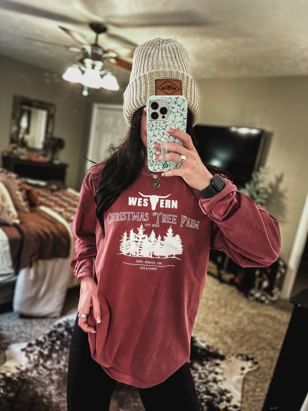 WTB Tree Farm Longsleeve - Crimson