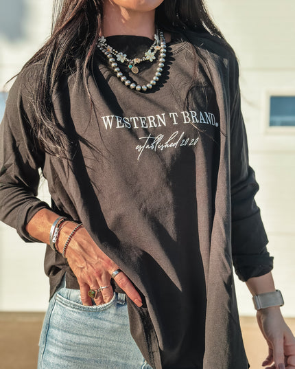 Western T Brand Mockneck Tunic