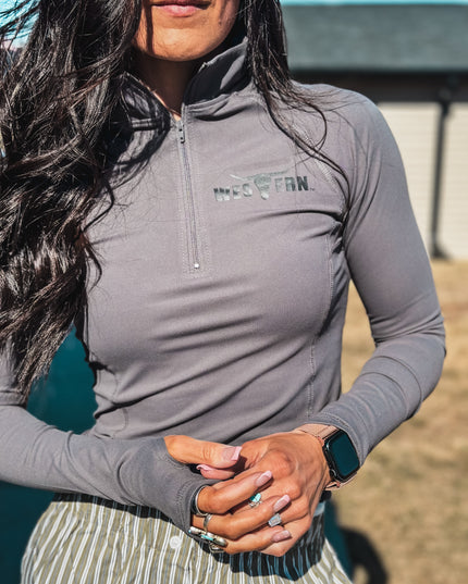 Brand Intensity 1/4 Zip - Gunmetal