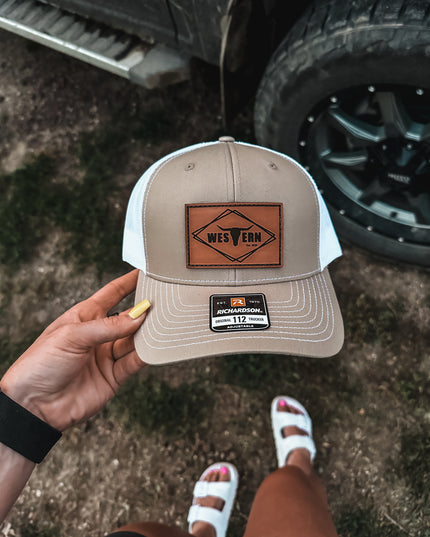 Brand Hat Khaki/White - 112