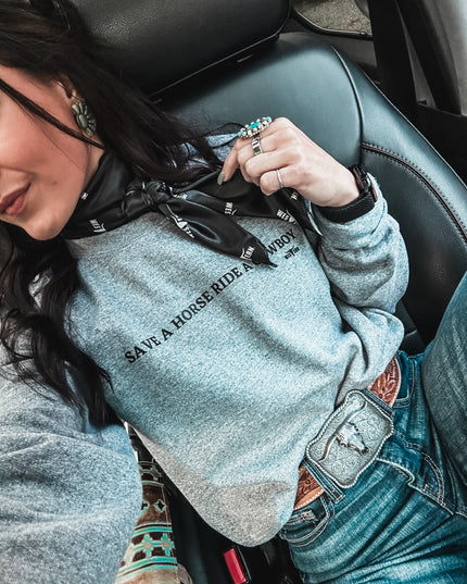 Save a Horse Crew - Grey