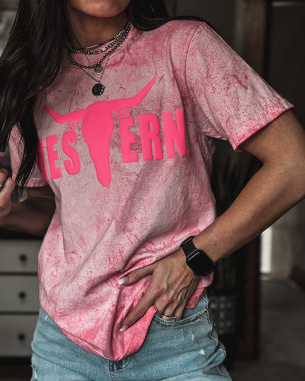 Brand T Pink Puff Logo / Shock Pink