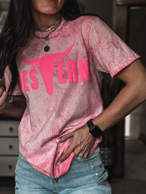 Brand T Pink Puff Logo / Shock Pink