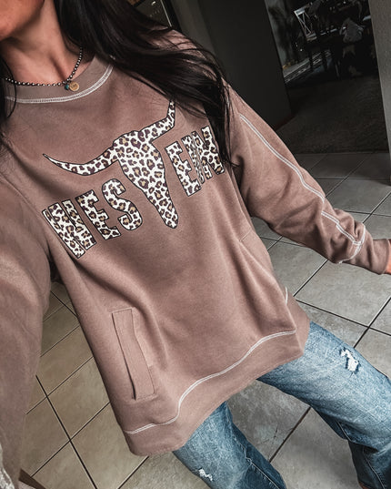 Stitch Seam Boxy Sweatshirt