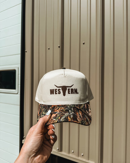 Brand Logo Hat - Camo Woods/Cream