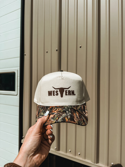 Brand Logo Hat - Camo Woods/Cream