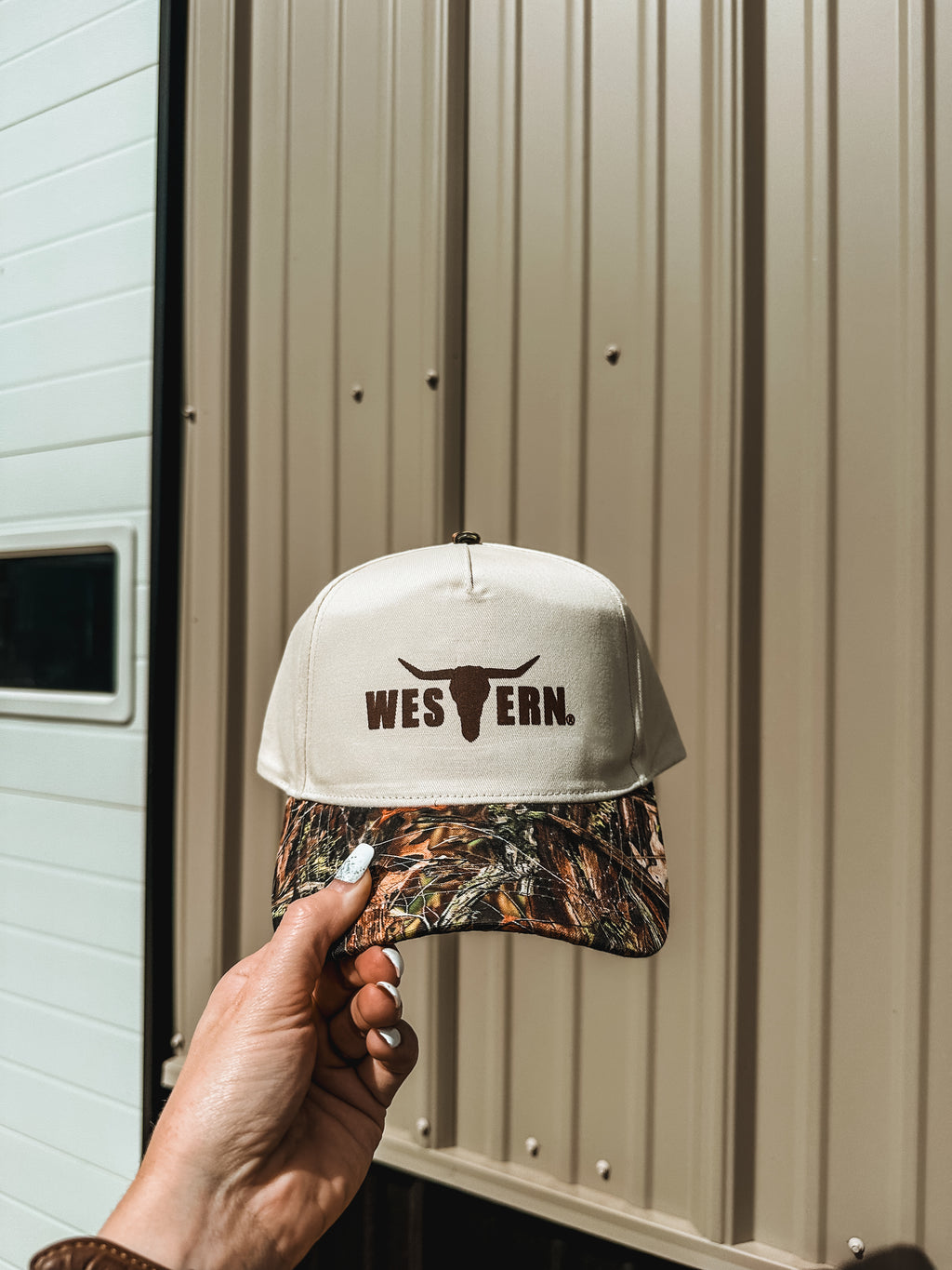 Brand Logo Hat - Camo Woods/Cream