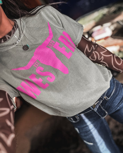 Brand Pink Logo T - Sand