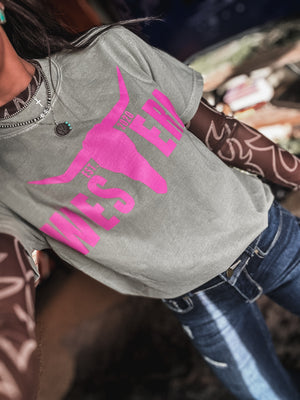 Brand Pink Logo T - Sand