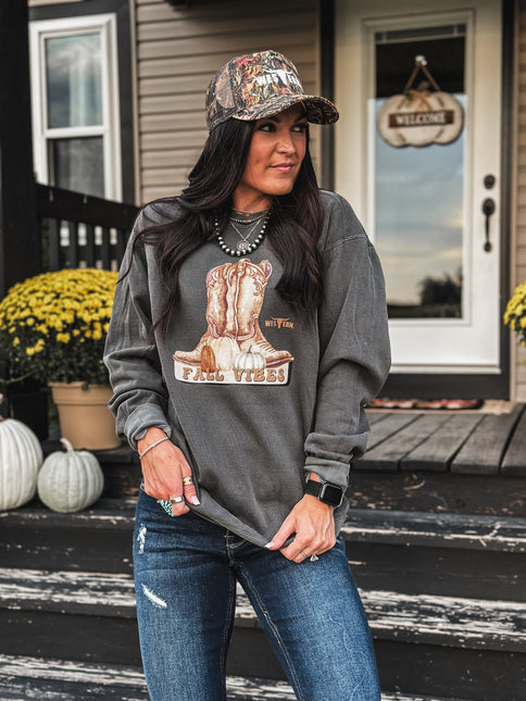 Fall Vibes Crew - Charcoal