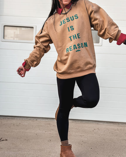 THE REASON [Seafoam Puff] Crew - Caramel