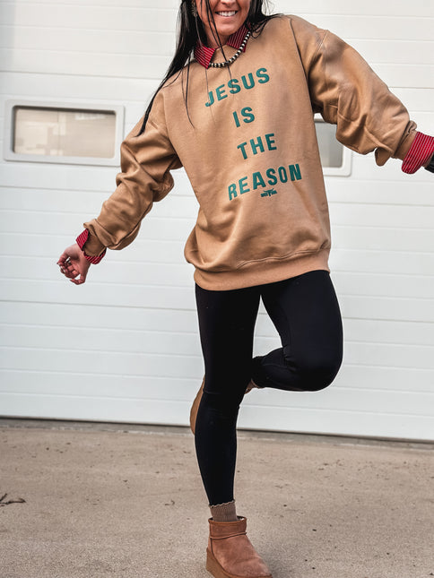 THE REASON [Seafoam Puff] Crew - Caramel