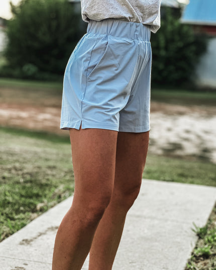 Brand Silo Shorts - Sky Blue