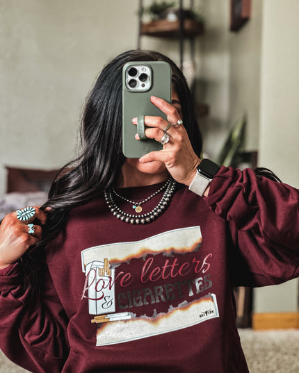 Love Letters & Cigarettes - Wine Maroon
