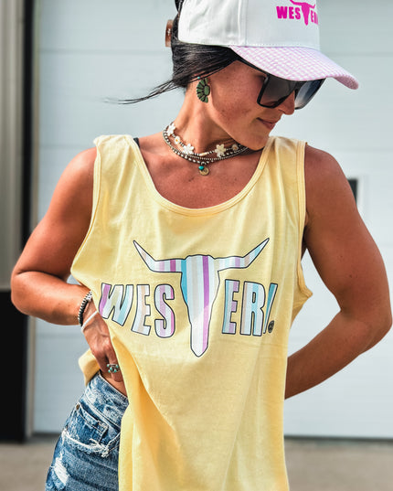 Brand Logo Retro Stripes Tank