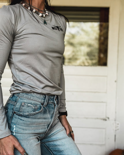 Brand Ashley Fitted Longsleeve - Grey