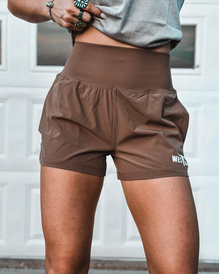 Brand Tracker Shorts - Mocha