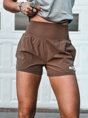 Brand Tracker Shorts - Mocha