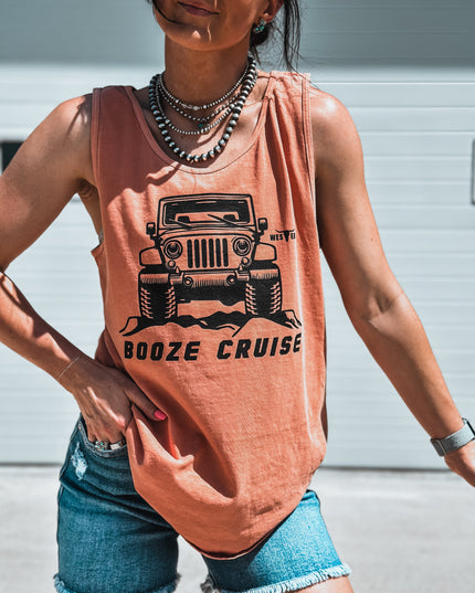 Booze Cruise Tank - Coral