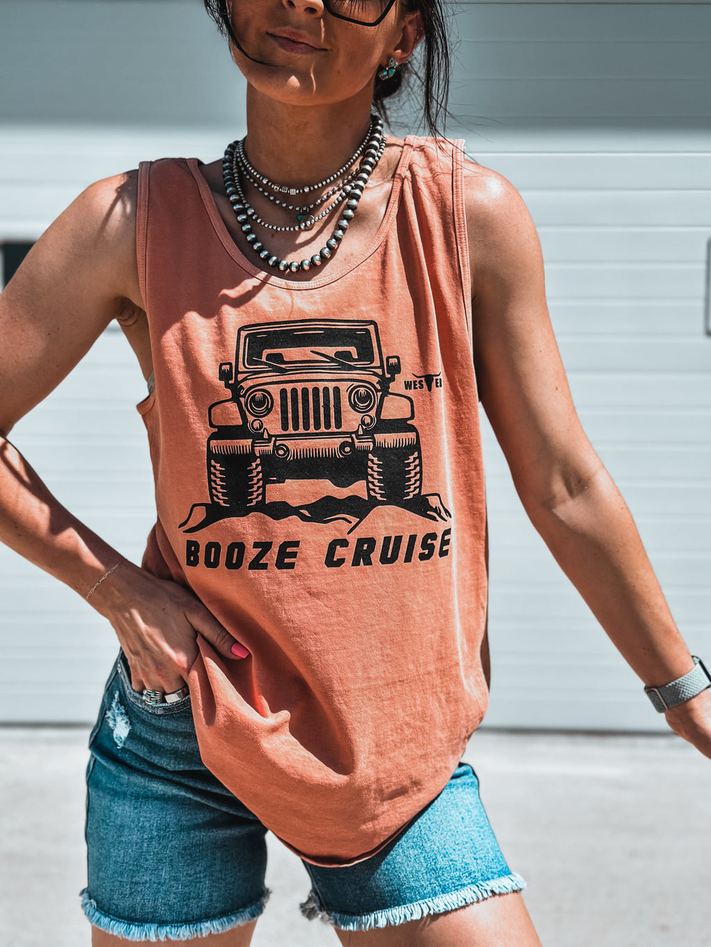Booze Cruise Tank - Coral