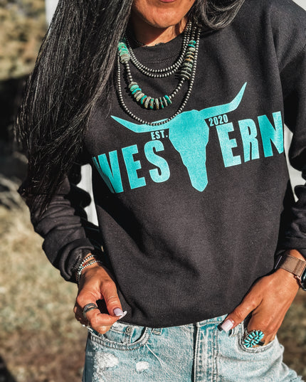 Brand Logo Crew - OG Black/Turq