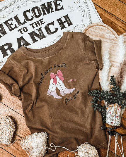 Head Over Boots Toddler T - Brown