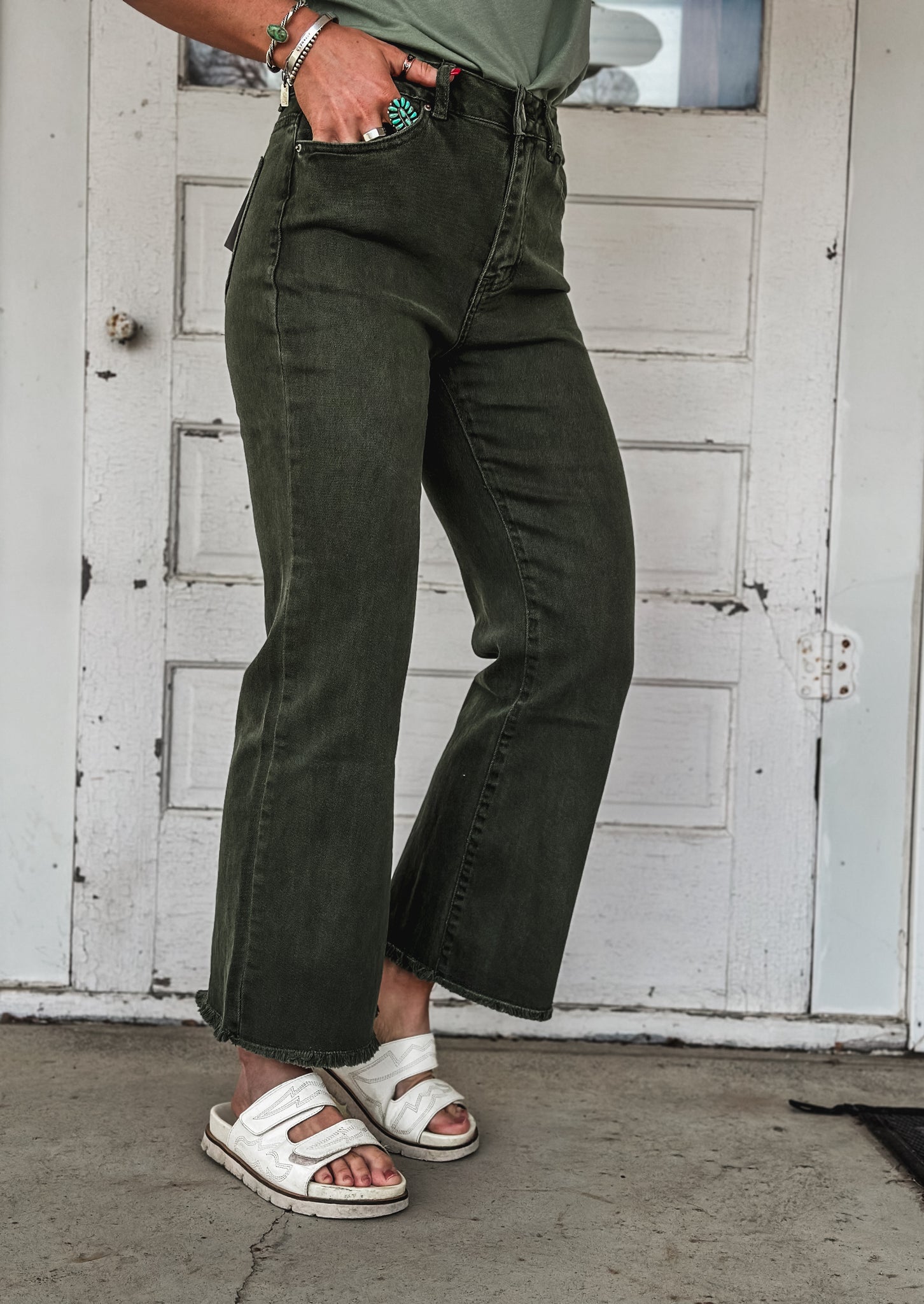 The Daisy Pant - Olive Green