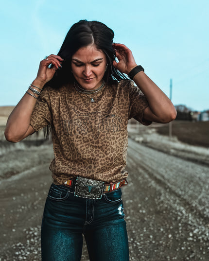 Brand T Brown Leopard