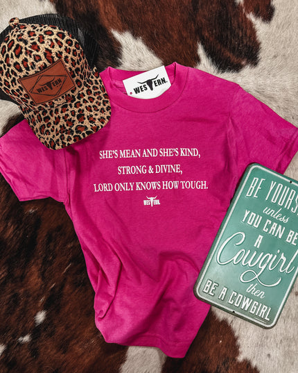 Strong & Divine T Youth - Hot Pink