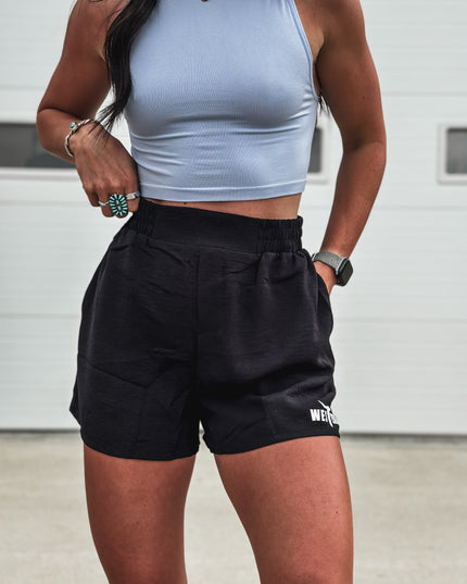 Brand Seamless Crop Tank - Hydrangea Blue