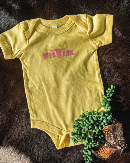 Yellow Brand Onesie