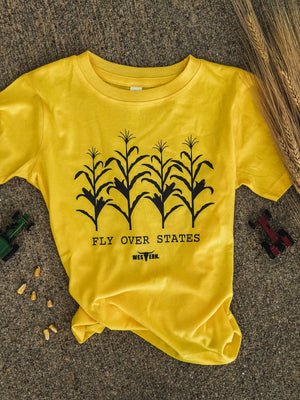 Fly Over States T Toddler - Yellow