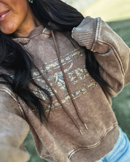 Brand Woods Camo Logo - Jersey Hoodie